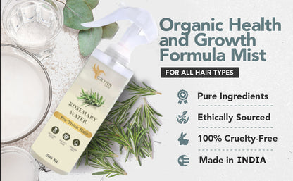 Crynn Rosemary Water Spray for Hair Growth – 100% Natural, Scalp Nourishment & Strengthening, 200ml